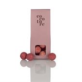 Cocoture Lyserøde Chokoladekugler M/Flydende Hindbær i dragébox 50 g